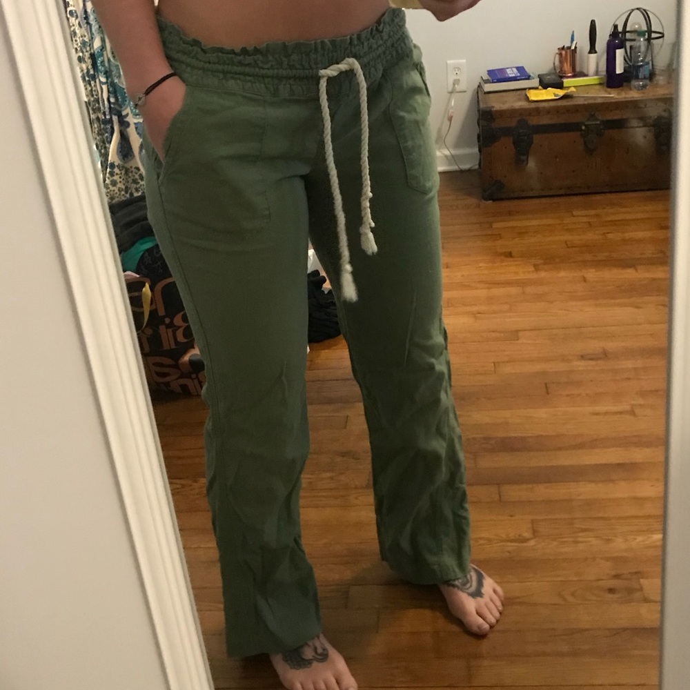 Army Green Roxy Boho Pants